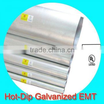 hot dip galvanized emt 114.3mm steel pipe