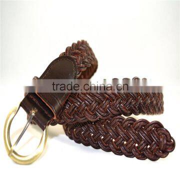 hot sell leather braid with cord for lady belts