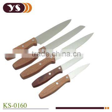 clone rosewood handle knife set