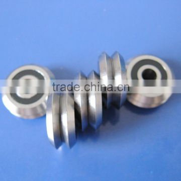 RM1-2RS Stainless Steel Bearings 3/16" V Groove Guide Track Roller Bearings