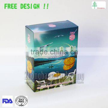 tuck top custom cardboard box cake packaging embossed printing box