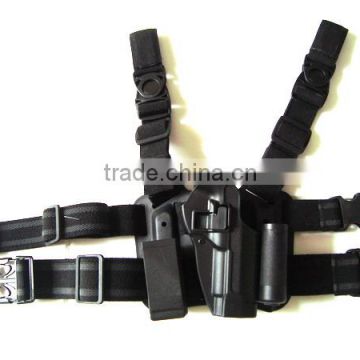 tactical Holster Dropleg Platform with Mag Pouch and Flashlight Carrier
