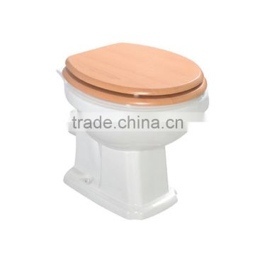 Back to wall washdown flushing ceramic toilet