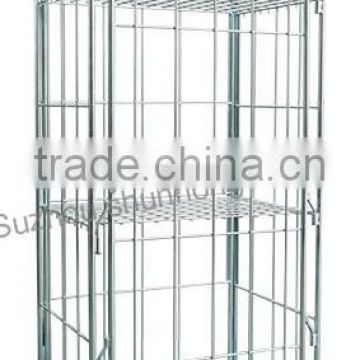 tall security roll cage with optional shelves