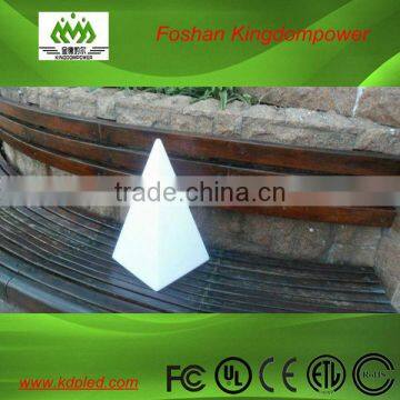 rechargeable color changing outdoor pyramid