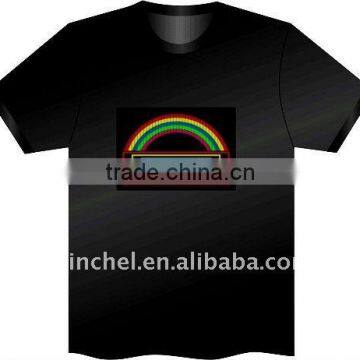 custom animation flashing kid t-shirt (factory price, good quality, fast send)