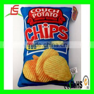 LE A0057 Potato chips bag shape sturffed kids plush pillow