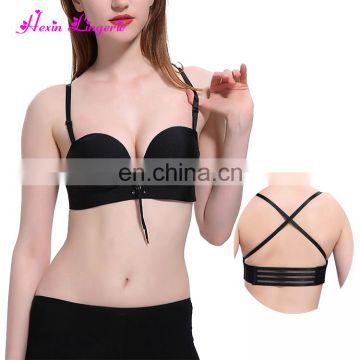 Black Invisible Adjustable Strap factory in china holesale bra shenzhen