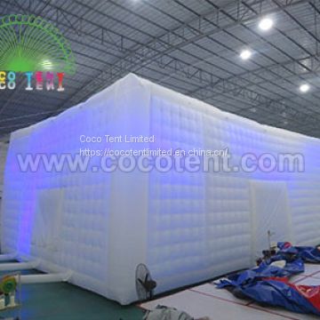 Giant Led Lighting Inflatable Cube Tent Outdoor Inflatable Party Tent