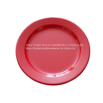 solid color melamine dinner plate