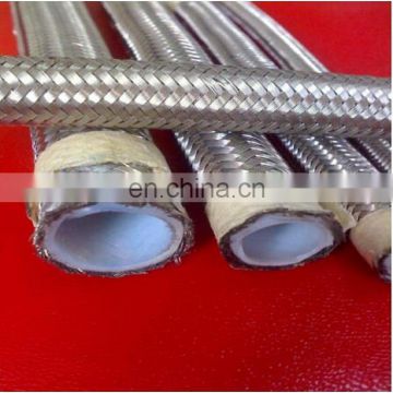 Stainless steel braided wire ptfe flexible hose SS braided teflon hose assmbly