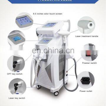 Multifunctional elight ipl rf laser tattoo removal+hair removal beauty device for sale