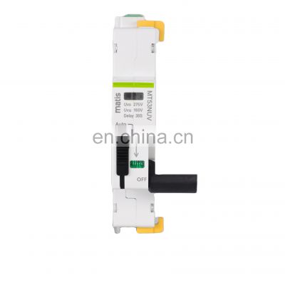 Matis MT53NUV 1P 220V 50/60hz Protector Voltage circuit breaker matching with Acti9 MCB, RCCB, RCBO