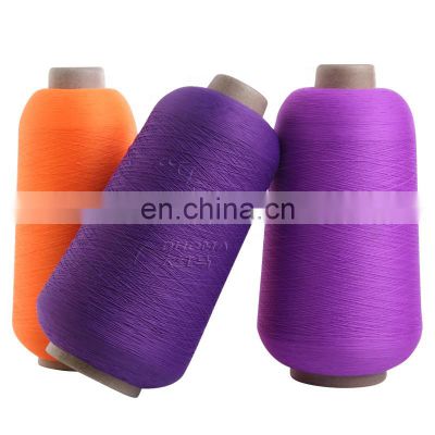 high quality colorful hank dyed nylon elastic yarn for webbing