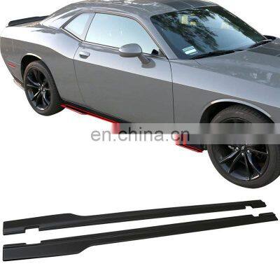 Gonna laterale Factory Wholesale PP material Carbon Body Kit For Dodge Challenger Side Skirts Diffuser Splitter 2012 2019 2018