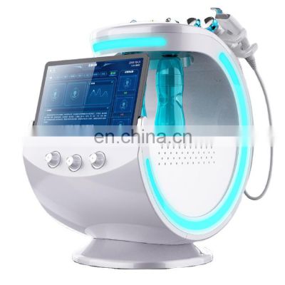 2022  7 in 1 Intelligent ice blue robot hydro dermabrasion oxygen face deep cleaning hydra beauty machine with skin analyzer