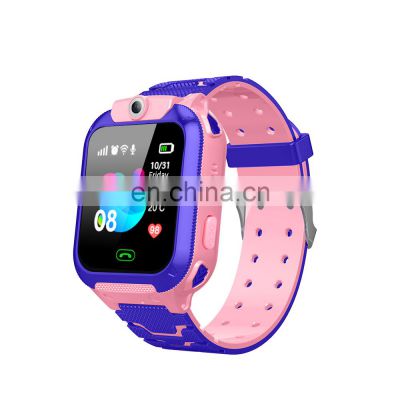2019 SOS LBS kids smart watch bracelet phone call with Flashlight Remote Camera Touch Screen