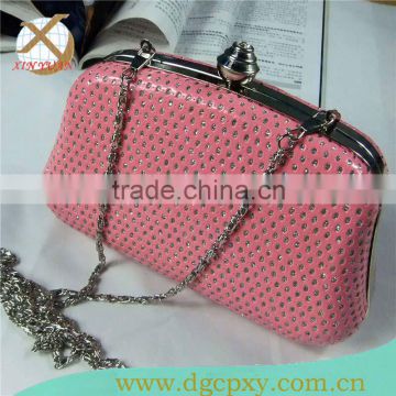 elegant pink minaudiere snap clutch bags for parties