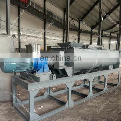 High Quality 500L Industrial Continuous Double Shaft Mixer Paddle Organic Fertilizer Horizontal Mixer For Sale