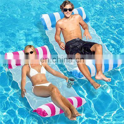 Competitive price Custom Printed Inflatable Summer Pool Float Water Lounger Hammock swimming Pool Float Mesh Float