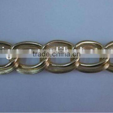 Large Double Link Chunky Aluminum Golden Chain