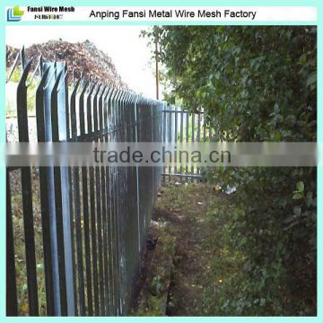Galvanized W section palisade fencing in store (manufacturer)