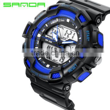 2016 Men's Quartz Digital Watch Men Sports Watches Relogio Masculino SANDA S Shock Relojes LED Military Waterproof Wristwatches
