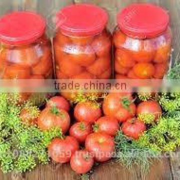 Pickled tomatoes in 1500ml glass jar