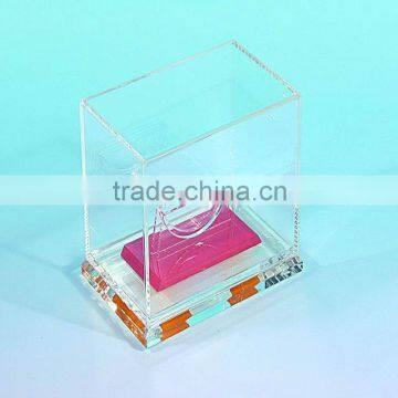 Apex 2015 wholesale fashion Acrylic jewelry display cases for sale with Good Quality