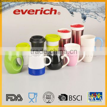 Devisity unique design ceramic coffee mug with cover