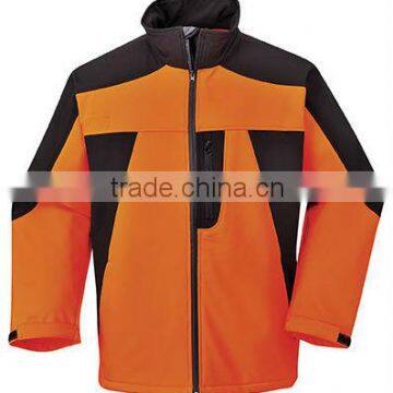 orange softshell jackets waterproof breathable