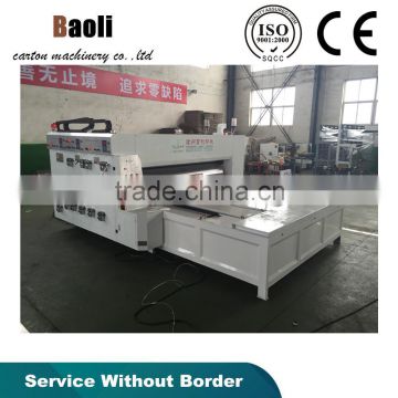Manual corrugated board printing slotting die cutting machine/Cangzhou Baoli carton box making machine