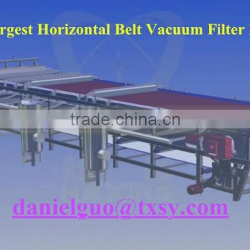 Yantai Tongxing,China Largest DU vacuum belt filter,horizontal belt filter manufacturer,vacuum belt filter cloth