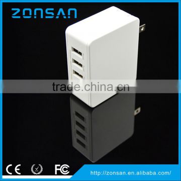 alibaba china supplier shenzhen ZONSAN best selling products in america 4 port usb charger