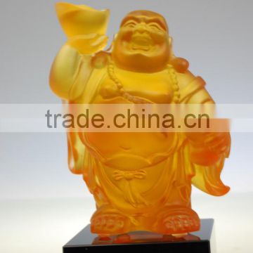 Factory Wholesale Large Size Crystal/Jade Transparent Buddha Statue---Good for Wealth