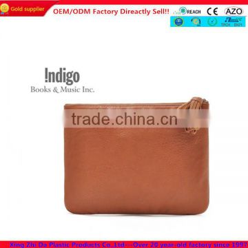 Best quality most popular brown PU leather bag leather pouch