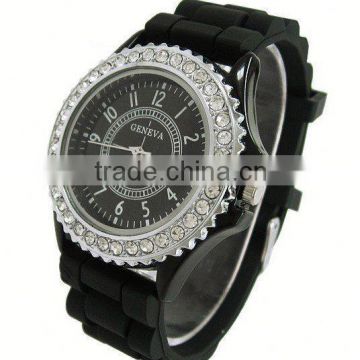 japan movement quartz watch sr626sw silicone GENEVA watch