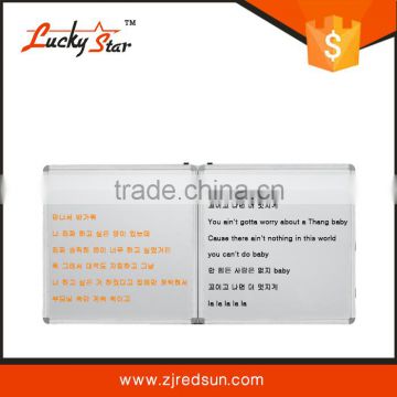 foldable Magnetic school/classroom electronic green board with plastic/zinc back/Double Sided
