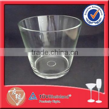 Environment Friendly Feature and Food Contact Safe Grade Clear Glass Ice Bucket