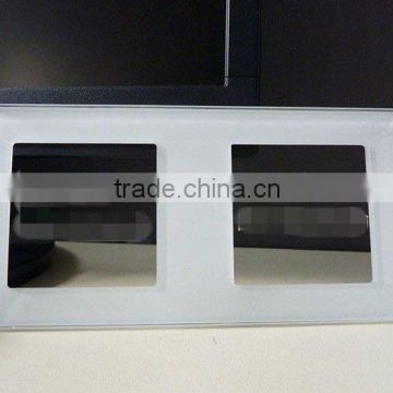 colorful rectangle tempered glass switch panel