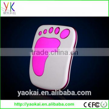 Foot step design high quality full capacity power bank 6000mah for mobile phone