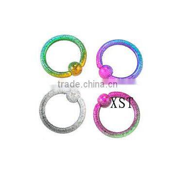rainbow colorful indian nose ring septum nose piercings