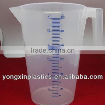 3000ml pp plastic water measuring cup set