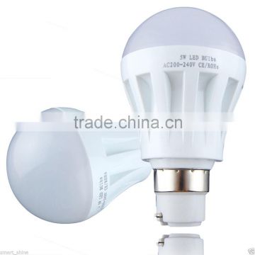 cheap price 5w 220v b22 plastic led bulb light