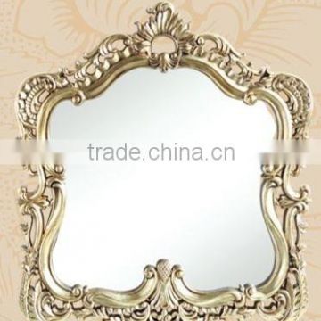 SJ-9191-4 42 1/2"x46 1/2" large golden irregular plastic mirror for hotel hall