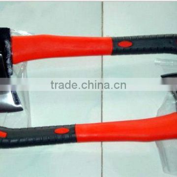 carbon steel AXE WITH PLASTIC COATING HANDLE