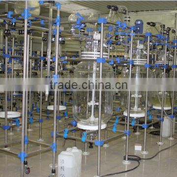 chemical reaction equipment plant extraction apparatus glass reactors price