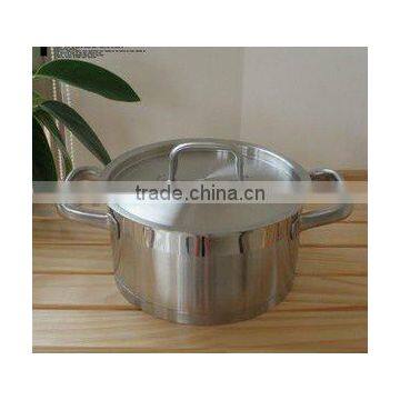 High quality stainless steel stock pot with mirror polish