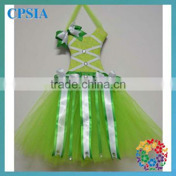 Wholesale Christmas green tutu bow holders/hospital decoration