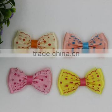 wholesale pretty satin ribbon bow for clothing decoration